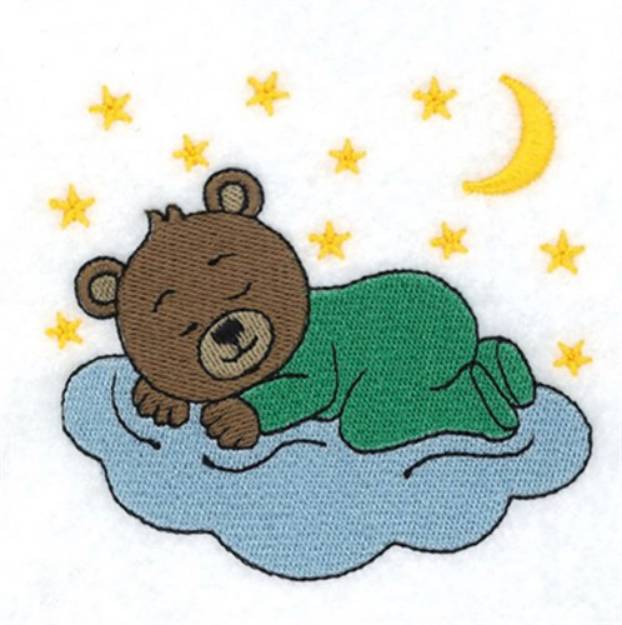 Picture of Bedtime Bear Machine Embroidery Design