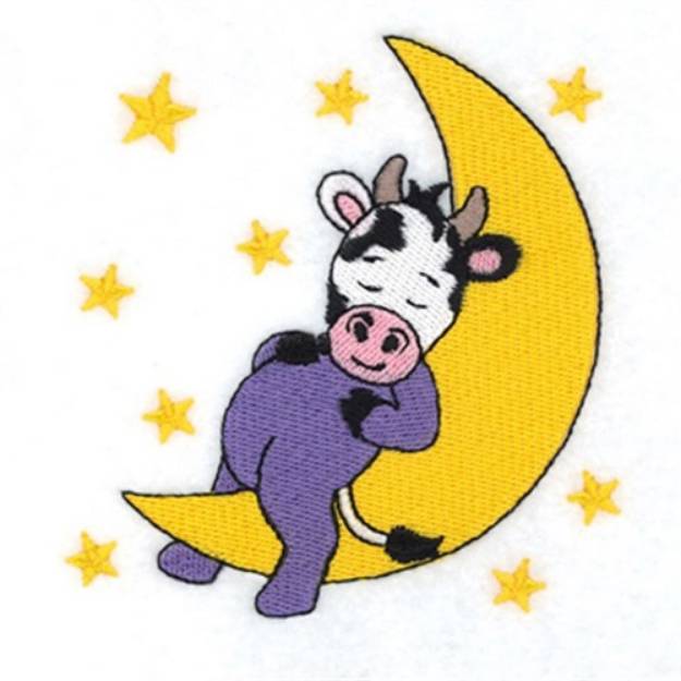 Picture of Bedtime Cow Machine Embroidery Design