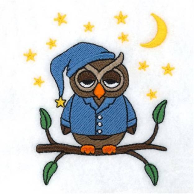 Picture of Bedtime Owl Machine Embroidery Design