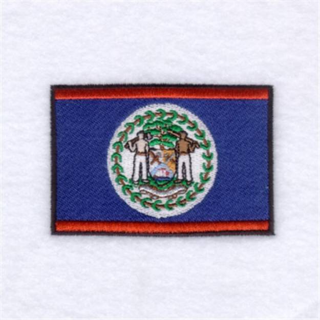 Picture of Belize Flag Machine Embroidery Design