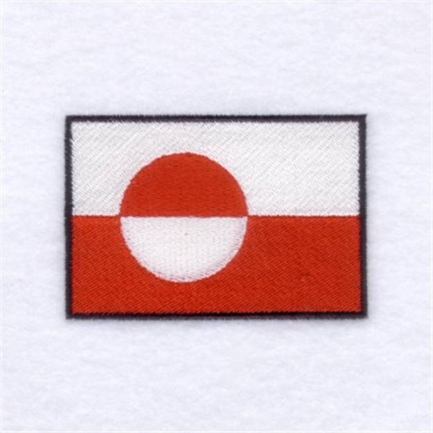 Picture of Greenland Flag Machine Embroidery Design