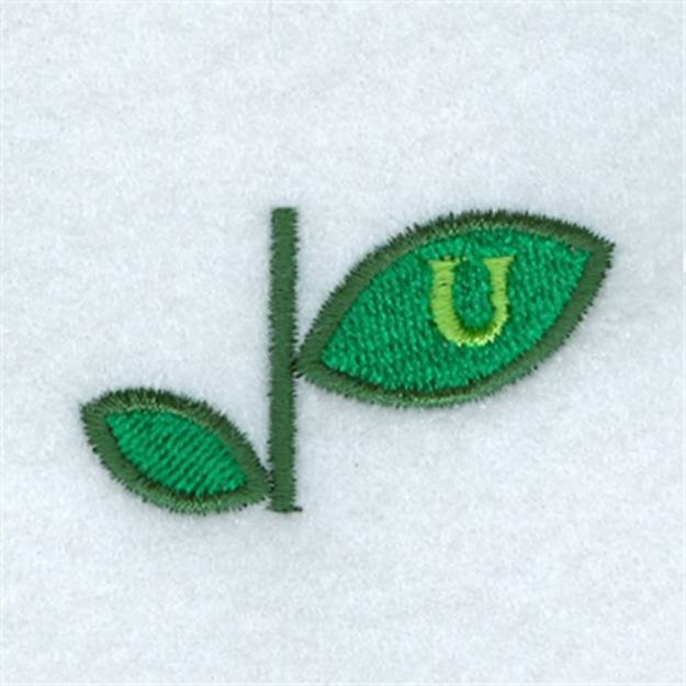 Picture of Flower Alphabet U Machine Embroidery Design