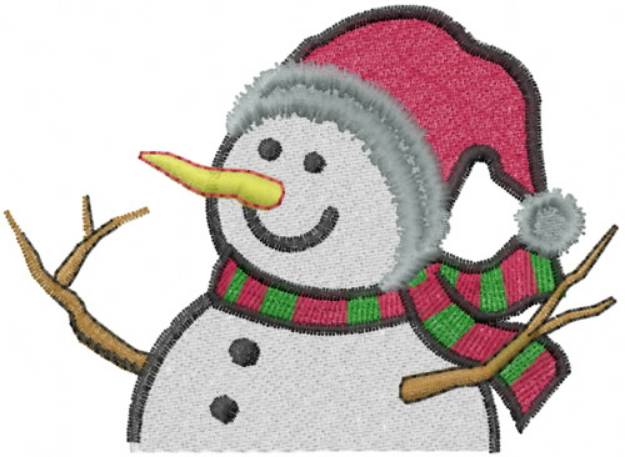 Picture of Santa Snowman Machine Embroidery Design