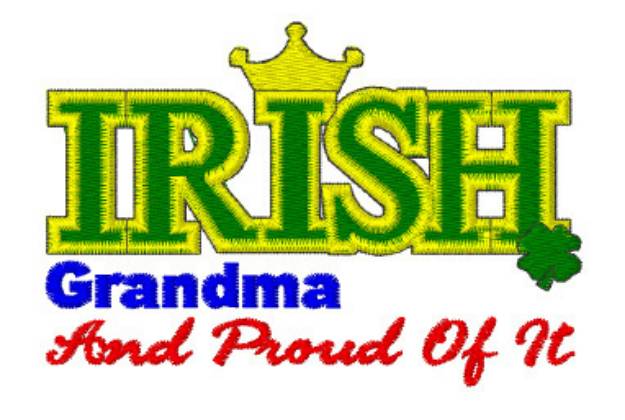 Picture of Irish Grandma Machine Embroidery Design