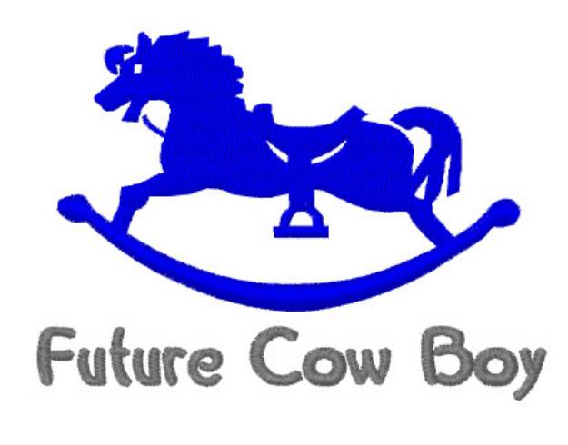 Picture of Future Cow Boy Machine Embroidery Design