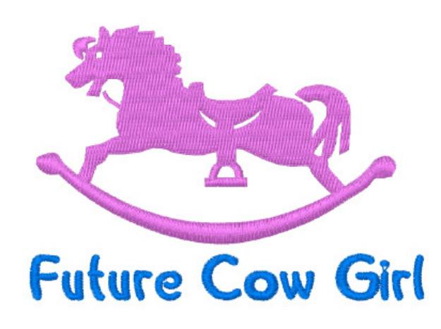 Picture of Future Cow Girl Machine Embroidery Design