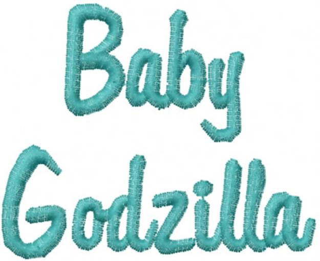 Picture of Baby Godzilla Machine Embroidery Design