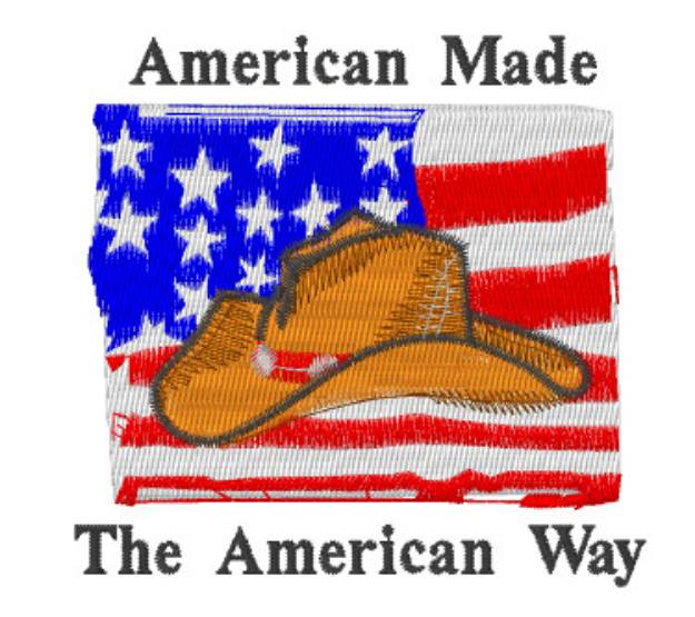 Picture of American Made Machine Embroidery Design