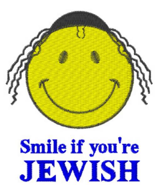 Picture of Smile If Youre Jewish Machine Embroidery Design