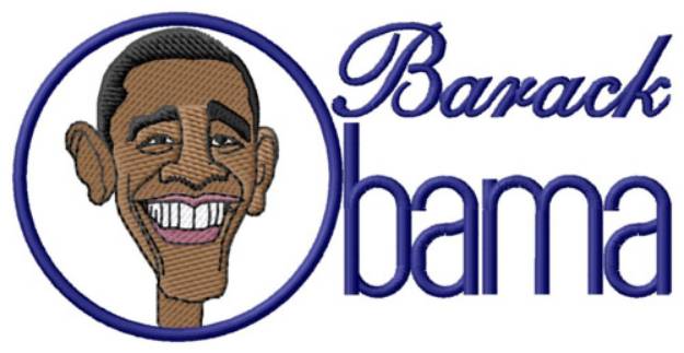 Picture of Barack Obama Machine Embroidery Design