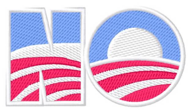 Picture of NObama Machine Embroidery Design