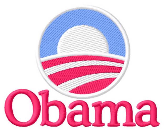 Picture of Obama Machine Embroidery Design