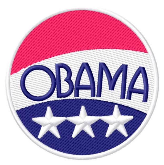 Picture of Obama Machine Embroidery Design