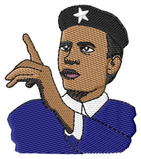 Picture of Che Obama Machine Embroidery Design