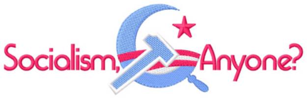 Picture of Socialism Anyone? Machine Embroidery Design