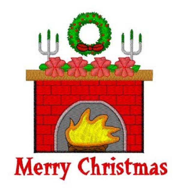 Picture of Merry Christmas Machine Embroidery Design