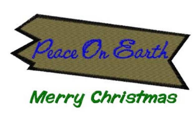 Picture of Merry Christmas Machine Embroidery Design