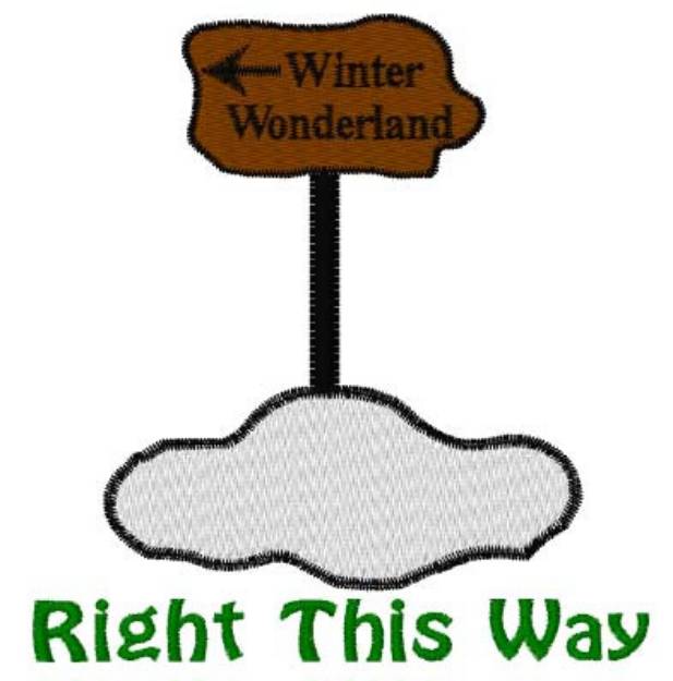 Picture of Right This Way Machine Embroidery Design