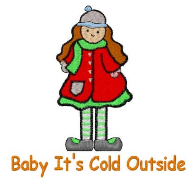 Picture of Baby Its Cold Outside Machine Embroidery Design