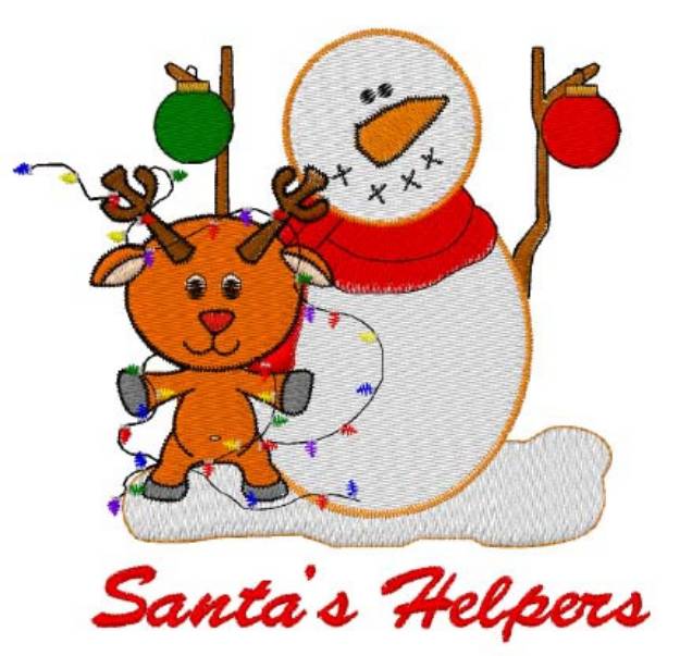 Picture of Santas Helpers Machine Embroidery Design