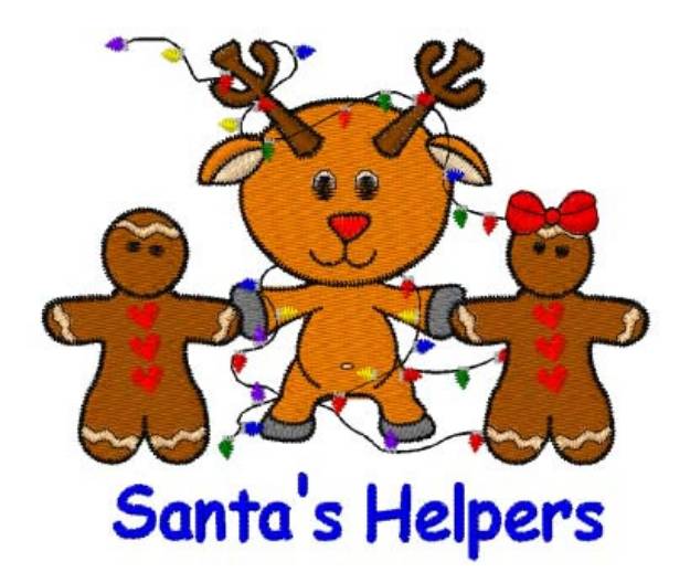 Picture of Santas Helpers Machine Embroidery Design