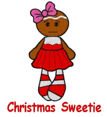Christmas Sweetie Machine Embroidery Design