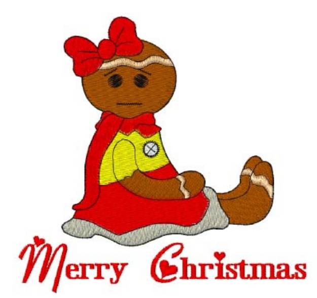 Picture of Merry Christmas Machine Embroidery Design