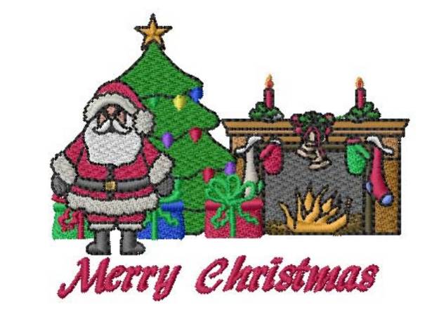 Picture of Merry Christmas Machine Embroidery Design