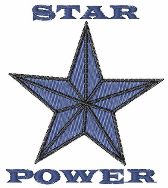 Picture of Star Power Machine Embroidery Design