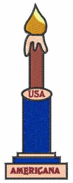 Picture of Americana Candle Machine Embroidery Design