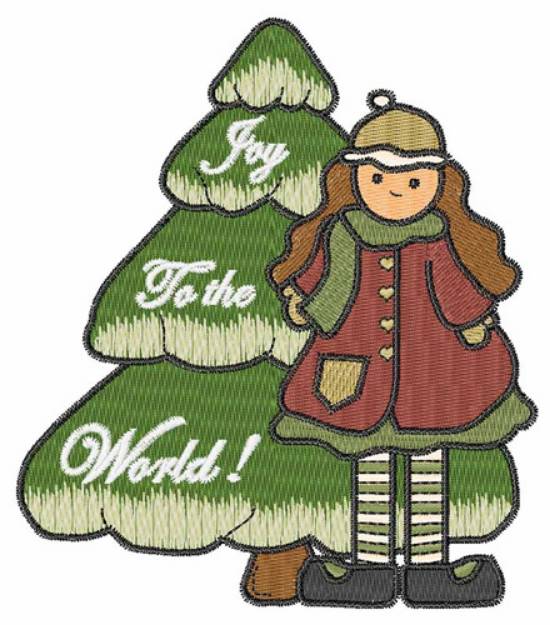 Picture of Joy To The World Machine Embroidery Design