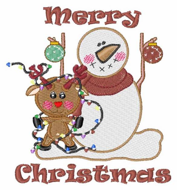 Picture of Merry Christmas Machine Embroidery Design