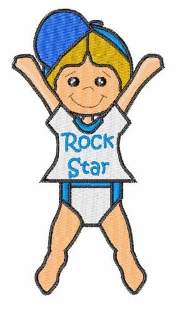 Picture of Rock Star Machine Embroidery Design