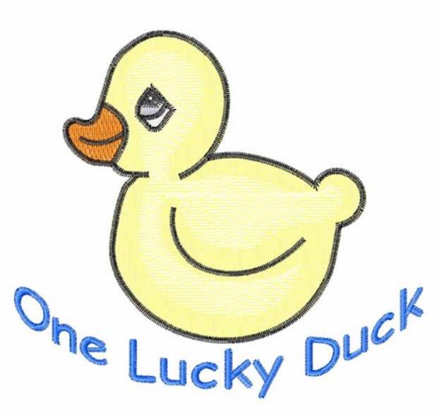 Picture of One Lucky Duck Machine Embroidery Design