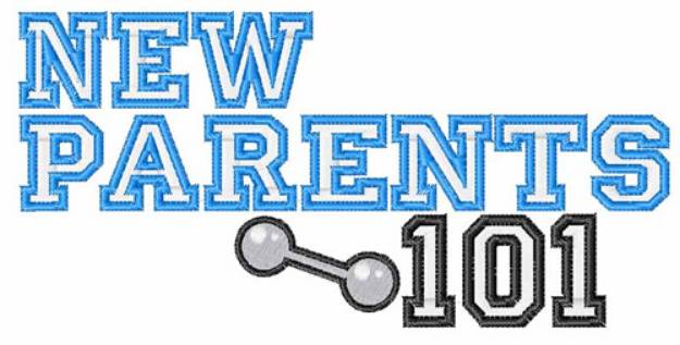 Picture of New Parents Machine Embroidery Design