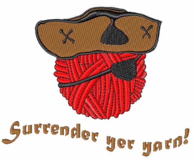 Picture of Surrender Yer Yarn Machine Embroidery Design