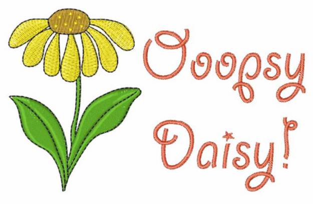 Picture of Ooopsy Daisy Machine Embroidery Design