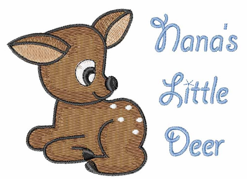 Nanas Little Deer Machine Embroidery Design