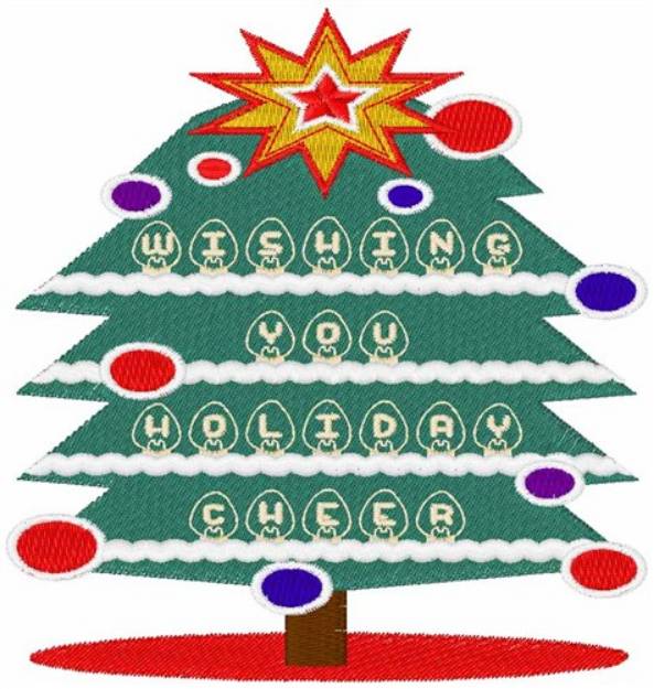 Picture of Holiday Cheer Machine Embroidery Design