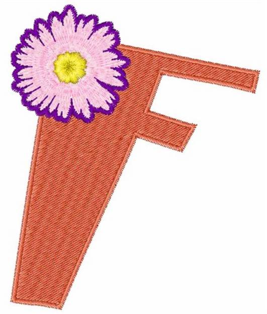 Picture of Valentine Font F Machine Embroidery Design