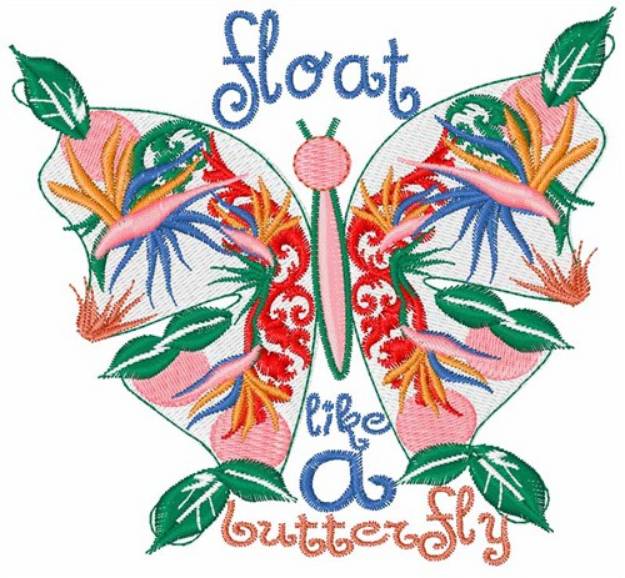 Picture of Float Like A Butterfly Machine Embroidery Design