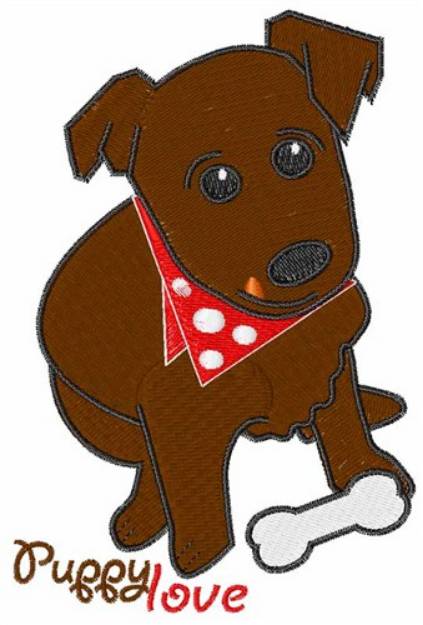 Picture of Puppy Love Machine Embroidery Design