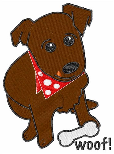 Woof Machine Embroidery Design