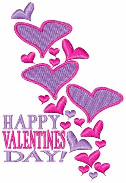 Picture of Happy Valentines Day Machine Embroidery Design