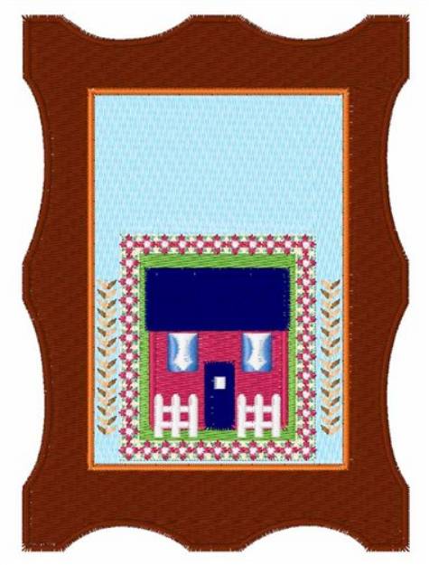 Picture of House Picture Machine Embroidery Design