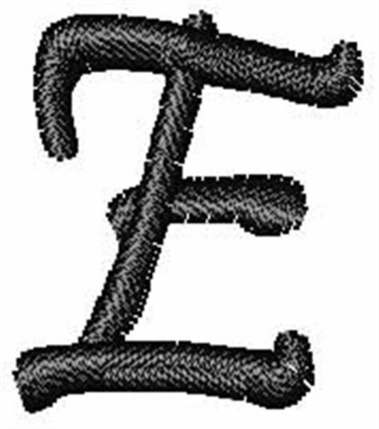 Picture of Pristina Font E Machine Embroidery Design