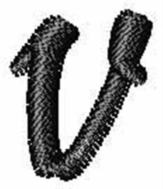 Picture of Pristina Font Small v Machine Embroidery Design