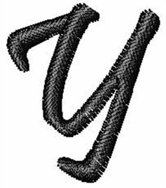 Picture of Pristina Font Y Machine Embroidery Design