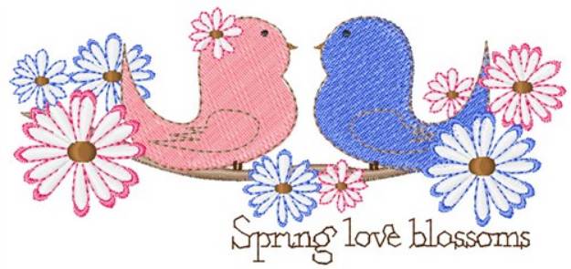 Picture of Spring Love Blossoms Machine Embroidery Design