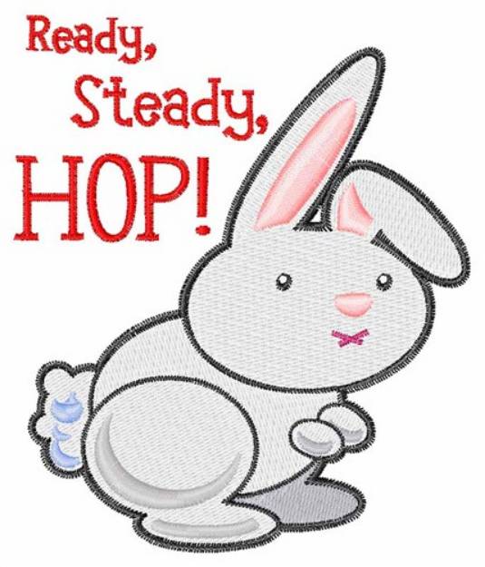 Picture of Ready Steady Hop Machine Embroidery Design